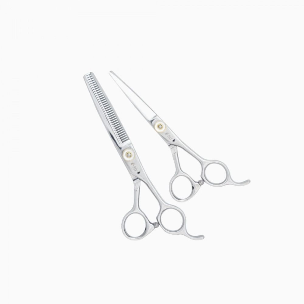[Hasung] HSK 350, HSK 550 2-Piece Haircut Scissors  Set, Stainless Steel Material _ Made in KOREA 